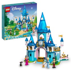 LEGO 43206 Disney Princesas Castillo de Cenicienta y el Príncipe, Mini Muñecas