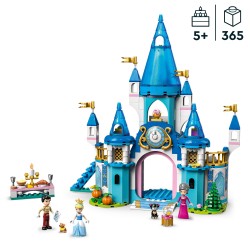 LEGO 43206 Disney Princesas Castillo de Cenicienta y el Príncipe, Mini Muñecas