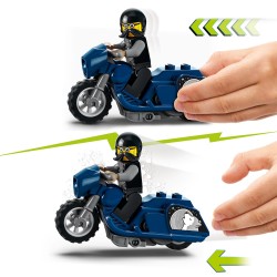 LEGO 60331 City Stuntz Moto Acrobática  Carretera, Mini Figura de Piloto