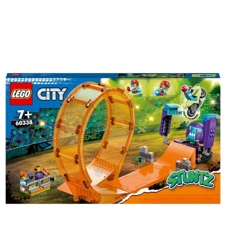 LEGO 60338 City Stuntz Rizo Acrobático  Chimpancé Devastador, Moto de Juguete