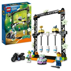 LEGO 60341 City Stuntz Desafío Acrobático  Derribo, Moto de Juguete
