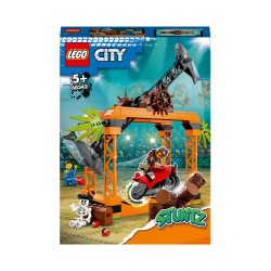 LEGO 60342 City Stuntz Desafío Acrobático  Ataque del Tiburón, Moto de Juguete