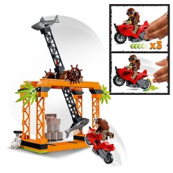 LEGO 60342 City Stuntz Desafío Acrobático  Ataque del Tiburón, Moto de Juguete