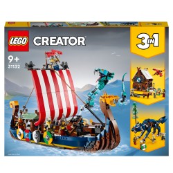 LEGO Creator Viking Ship Midgard Serpent Set 31132