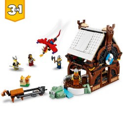 LEGO 31132 Creator Vehicles Vikingschip en de Midgaardslang