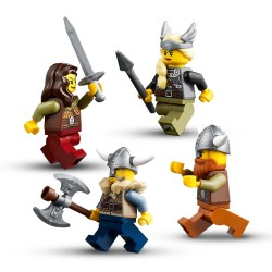 LEGO 31132 Creator Barco Vikingo y Serpiente Midgard, Juguete 3en1