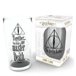 GB EYE - HARRY POTTER - LARGE GLASS 400ML - DEATHLY HOLLOW