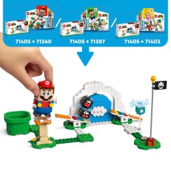 LEGO 71405 Super Mario Set de Expansión  Trampolines de los Fuzzies, Coleccionable para Pack Inicial