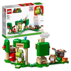 LEGO 71406 Super Mario Set de Expansión  Casa-regalo de Yoshi, Coleccionable para Pack Inicial