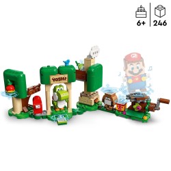 LEGO 71406 Super Mario Set de Expansión  Casa-regalo de Yoshi, Coleccionable para Pack Inicial