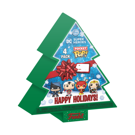 Pocket POP: DC Holiday-Tree Holiday Box 4PC