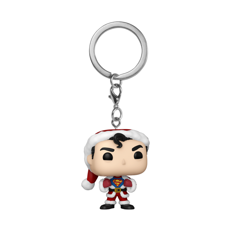 POP Keychain: DC Holiday- Superman (WMT)