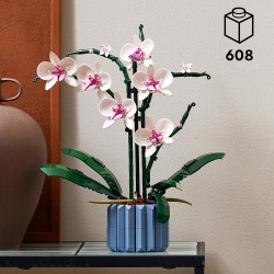 LEGO 10311 Icons Orquídeas, Flores Artificales para Construir para Adultos