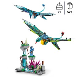 LEGO 75572 Avatar Primer Vuelo en Banshee de Jake y Neytiri, Juguetes para Niños