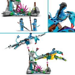 LEGO 75572 Avatar Primer Vuelo en Banshee de Jake y Neytiri, Juguetes para Niños