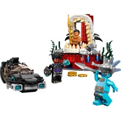 LEGO Marvel Avengers 76213 Marvel Sala del Trono del Rey Namor, Animales Marinos y Black Panther