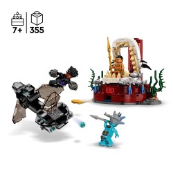 LEGO Marvel Avengers 76213 Marvel Sala del Trono del Rey Namor, Animales Marinos y Black Panther