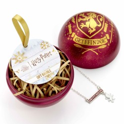 CARAT - HARRY POTTER - PALLINA DI NATALE - COLLANA GRYFFINDOR