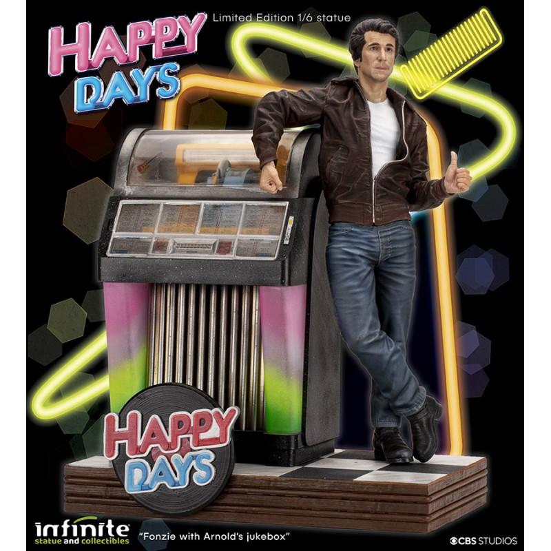 Infinite Statue - FONZIE HAPPY DAYS O&R 1/6 RESIN STATUE - con cassa bluetooth