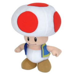 ABYSTYLE - NINTENDO PELUCHE RED TOAD 20 CM