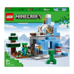 LEGO Minecraft 21243 Los Picos de Hielo, Juguete de Construcción y Acción