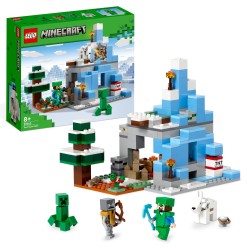LEGO Minecraft 21243 Los Picos de Hielo, Juguete de Construcción y Acción