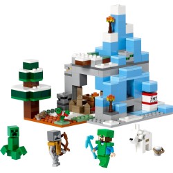 LEGO Minecraft 21243 Los Picos de Hielo, Juguete de Construcción y Acción