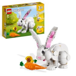 LEGO Creator 31133 3in1 Wit konijn Constructie Speelgoed