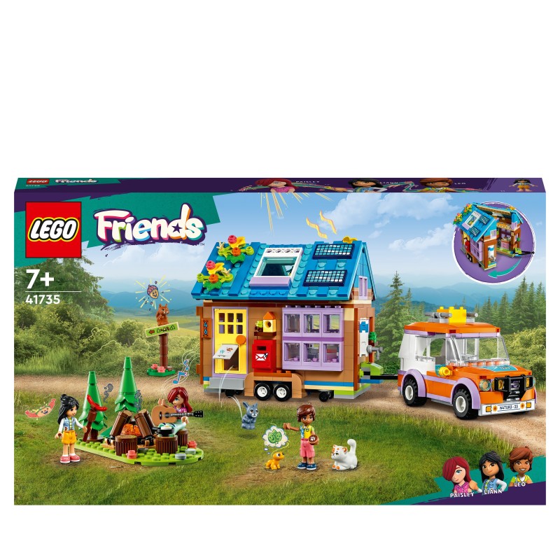 LEGO Friends 41735 Casita con Ruedas, Animales y Coche de Juguete