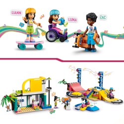 LEGO Friends 41751 Parque de Skate, Juguete para Niñas y Niños de 6 Años