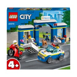 LEGO City 60370 Persecución en la Comisaría de Policía con Moto de Juguete