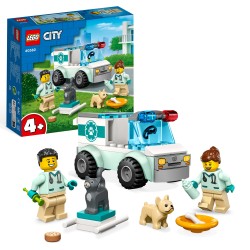 LEGO City 60382 Furgoneta Veterinaria de Rescate con Animales de Juguete