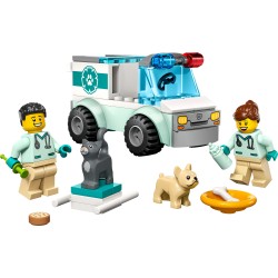 LEGO City 60382 Furgoneta Veterinaria de Rescate con Animales de Juguete