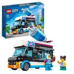 LEGO City 60384 Furgoneta-Pingüino de Granizadas, Camión de Juguete