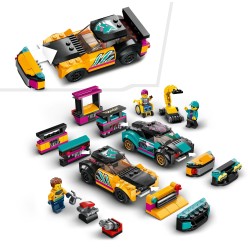 LEGO City 60389 Taller Mecánico de Tuning, Coches de Juguete Personalizables