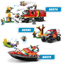 LEGO City 4x4 Fire Engine Rescue Toy Playset 60393