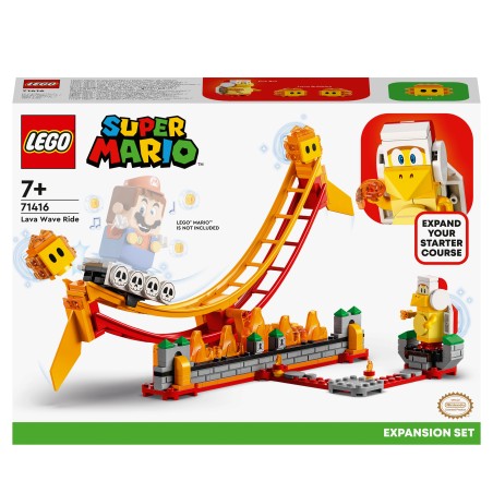 LEGO Super Mario 71416 Ensemble d'Extension Le Manège de la Vague de Lave