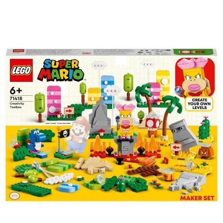 LEGO Super Mario 71418 Set de Creación  Caja de herramientas creativas para Combinar con Pack Inicial