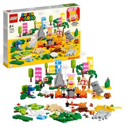 LEGO Super Mario 71418 Set de Creación  Caja de herramientas creativas para Combinar con Pack Inicial