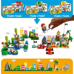 LEGO Super Mario 71418 Set de Creación  Caja de herramientas creativas para Combinar con Pack Inicial