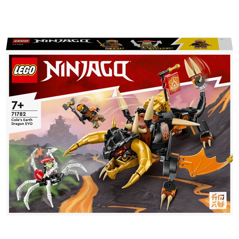 LEGO NINJAGO Cole’s Earth Dragon EVO Ninja Toy 71782