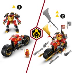 LEGO NINJAGO 71783 Moto-Meca EVO de Kai, Juegos de Ninja