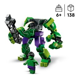 LEGO Marvel Avengers 76241 Marvel Armadura Robótica de Hulk, Figura de Acción para Construir