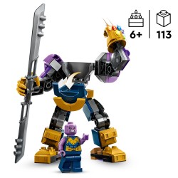 LEGO Marvel Avengers 76242 Marvel Armadura Robótica de Thanos, Figura Articulada para Construir
