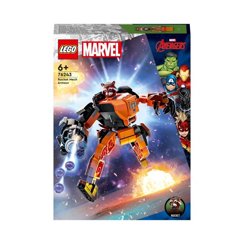 LEGO Marvel Avengers 76243 Marvel Rocket mechapantser Actiefiguur