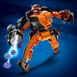 LEGO Marvel Avengers 76243 Marvel Armadura Robótica de Rocket, Figura de Acción Articulada