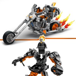 LEGO Marvel Avengers Marvel 76245 Le Robot et la Moto de Ghost Rider