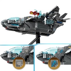 LEGO Marvel Avengers 76248 Marvel Quinjet de los Vengadores, Avión de Juguete para Construir