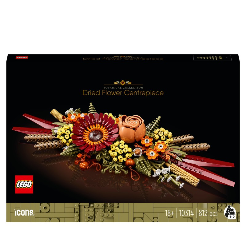 LEGO Creator Expert 10314 Icons Centro de Flores Secas, Manualidades para Adultos