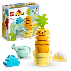 LEGO DUPLO 10981 Planta de Zanahoria, Juguetes Apilables para Bebés